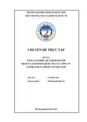 Chuyên đề thực tập: Nâng cao hiệu quả kinh doanh 
