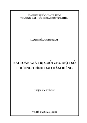 Nghiên cứu bài toán giá trị cuối trong phương trình đạo 