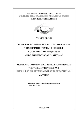 Môi trường làm việc thúc đẩy tự hoàn thiện tiếng Anh: