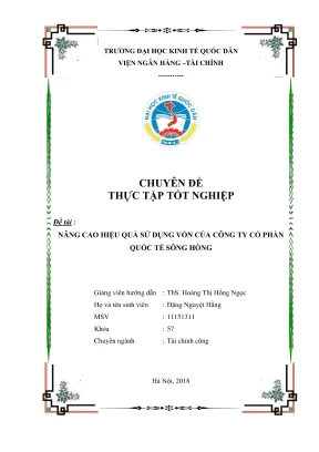 Chuyên đề thực tập tốt nghiệp: Nâng cao hiệu quả sử dụng 