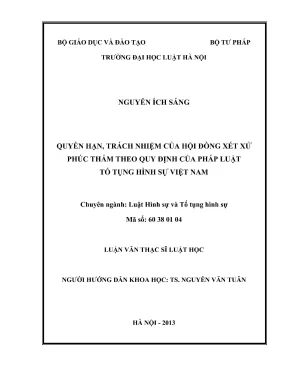 Quyền hạn và trách nhiệm của Hội đồng xét xử phúc thẩm