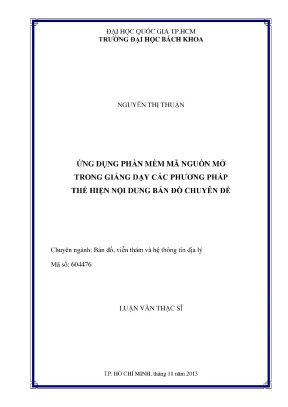Luận Văn Thạc Sĩ: Ứng Dụng Bản Đồ Viễn Thám Và GIS Với 
