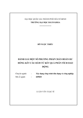 Phương Pháp Chẩn Đoán Hư Hỏng Kết Cấu Dầm Từ Phân Tích