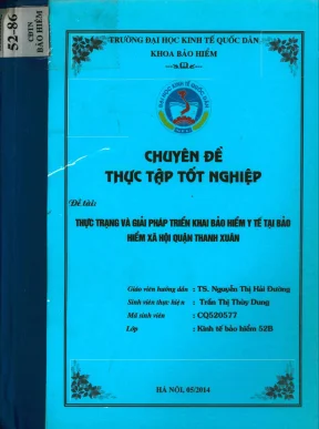 Thực Trạng Và Giải Pháp Triển Khai Bảo Hiểm Y Tế Tại 