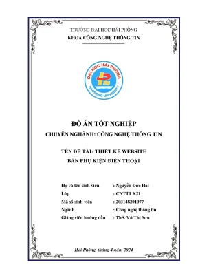 Thiết kế website bán phụ kiện điện thoại: Khóa luận tốt