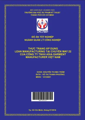 Thực trạng áp dụng Lean Manufacturing tại chuyền may 22 