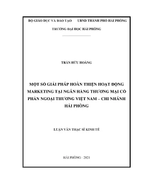 Giải pháp hoàn thiện hoạt động marketing tại Ngân hàng