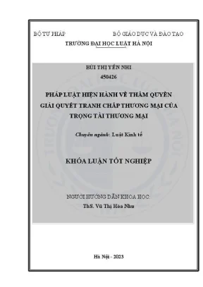 Pháp luật hiện hành về thẩm quyền giải quyết tranh chấp