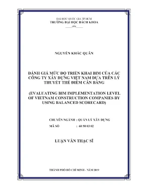 Đánh Giá Triển Khai BIM Trong Các Công Ty Xây Dựng Việt