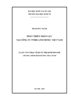 Luận Văn Thạc Sĩ Quản Trị Kinh Doanh: Phát Triển Nhân