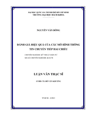 Đánh Giá Hiệu Quả Mô Hình Thông Tin Chuyển Tiếp Hai