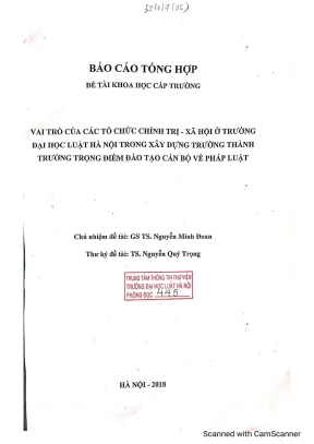 Vai trò của tổ chức chính trị - xã hội trong xây dựng 