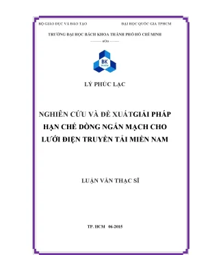 Nghiên cứu và giải pháp hạn chế dòng ngắn mạch cho lưới