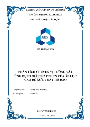 Phân tích chuyển vị tường vây và giải pháp phun vữa áp