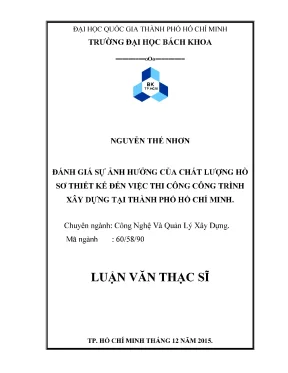 Ảnh hưởng của chất lượng hồ sơ thiết kế đến thi công 