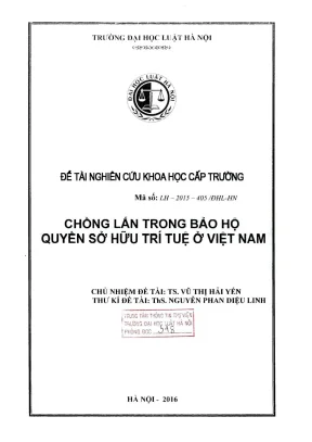 Nghiên cứu chồng lấn trong bảo hộ quyền sở hữu trí tuệ