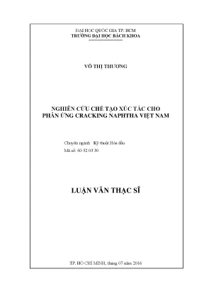 Nghiên cứu chế tạo xúc tác cho phản ứng cracking naphtha 