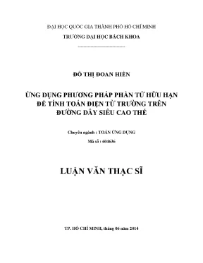 Tính Toán Điện Từ Trường Trên Đường Dây Siêu Cao Thế