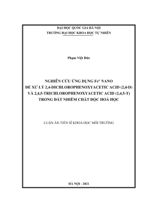 Nghiên cứu ứng dụng Fe° nano xử lý 2,4-D và 2,4,5-T 
