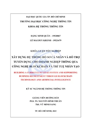 Xây dựng hệ thống hồ sơ cá nhân và hỗ trợ tuyển dụng 