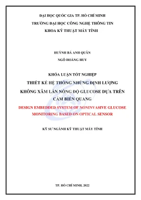 Thiết kế hệ thống nhúng đo nồng độ glucose không xâm lấn 
