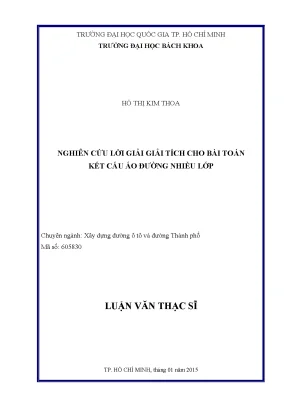 Luận Văn Thạc Sĩ: Nghiên Cứu Giải Pháp Kết Cấu Áo Đường 