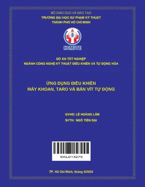 Đồ án tốt nghiệp: Ứng dụng công nghệ điều khiển và tự