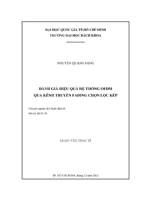 Đánh giá hiệu quả hệ thống OFDM qua kênh truyền fading