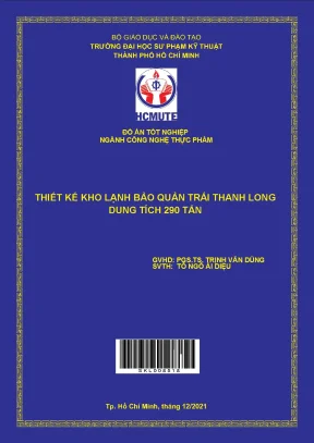 Thiết kế kho lạnh bảo quản thanh long 290 tấn - Giải