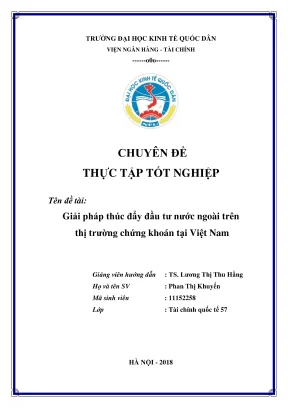 Giải pháp thúc đẩy đầu tư nước ngoài trên thị trường 