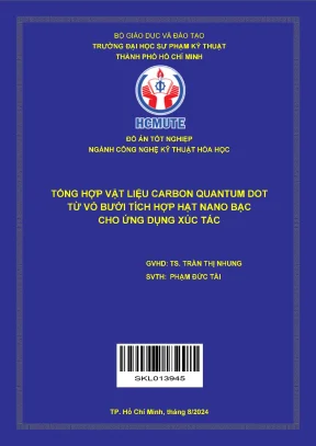 Tổng hợp Carbon Quantum Dot từ vỏ bưởi tích hợp nano bạc 