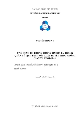 Ứng Dụng GIS và Viễn Thám Trong Quản Lý Dịch Bệnh Sốt 