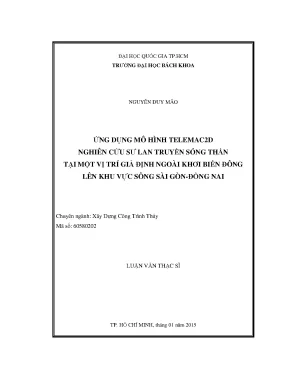 Ứng Dụng Mô Hình Telemac2D Nghiên Cứu Lan Truyền Sóng