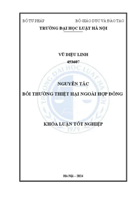 Nguyên tắc bồi thường thiệt hại ngoài hợp đồng trong