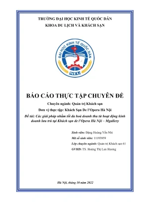 Giải pháp tối đa hóa doanh thu kinh doanh lưu trú tại 