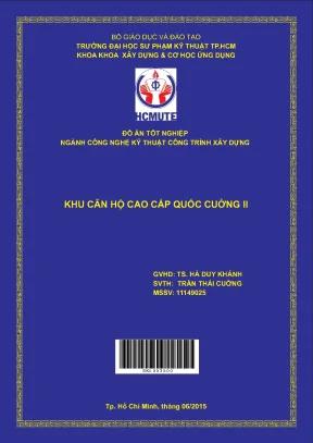 Khu căn hộ cao cấp Quốc Cường II: Thuyết minh chi tiết