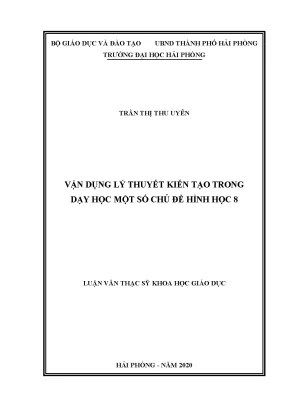 Phương Pháp Dạy Học Toán 8 Vận Dụng Lý Thuyết Kiến Tạo 