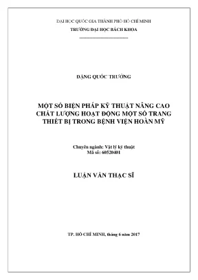 Luận văn thạc sĩ: Giải pháp kỹ thuật nâng cao chất lượng