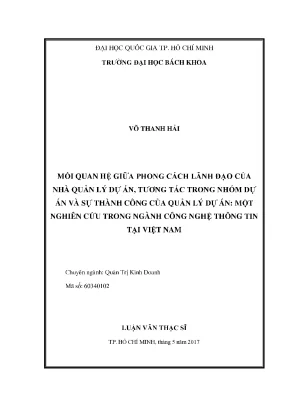 Phong cách lãnh đạo và thành công quản lý dự án CNTT tại