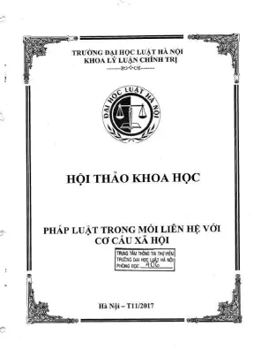 Hội thảo khoa học pháp luật và cơ cấu xã hội: Mối liên 