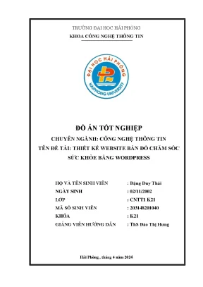 Hướng dẫn thiết kế website bán đồ chăm sóc sức khỏe bằng