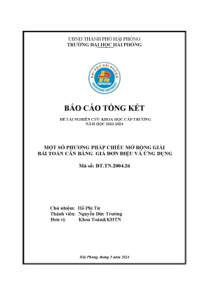 Phương Pháp Chiếu Mở Rộng Giải Bài Toán Cân Bằng Giả Đơn