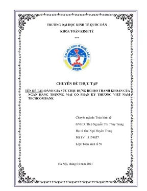 Đánh Giá Sức Chịu Đựng Rủi Ro Thanh Khoản Tại 