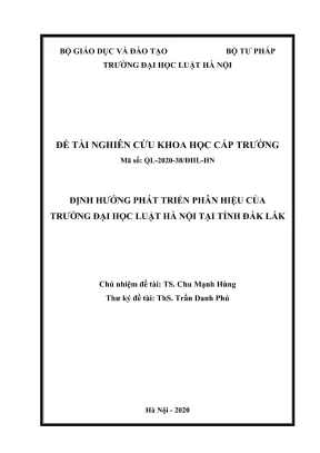 Nghiên cứu khoa học cấp trường: Định hướng phát triển