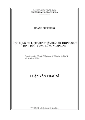 Luận Văn Thạc Sĩ: Ứng Dụng Viễn Thám Radar Và GIS Trong 