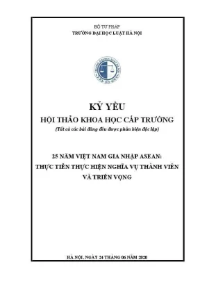 25 năm Việt Nam gia nhập ASEAN: Thực tiễn nghĩa vụ thành