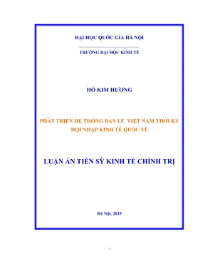 Phát Triển Hệ Thống Bán Lẻ Việt Nam Trong Thời Kỳ Hội