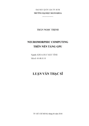 Luận Văn Thạc Sĩ Khoa Học Máy Tính: Neuromorphic