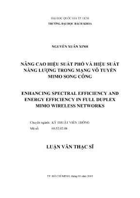 Luận Văn Thạc Sĩ: Nâng Cao Hiệu Suất Phổ Và Năng Lượng