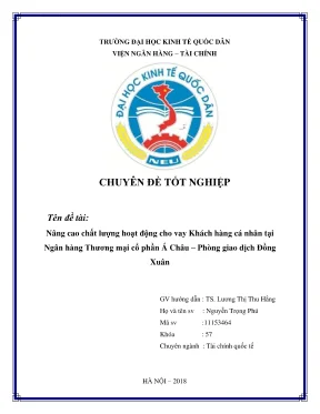 Nâng cao chất lượng cho vay cá nhân tại ngân hàng Á Châu
